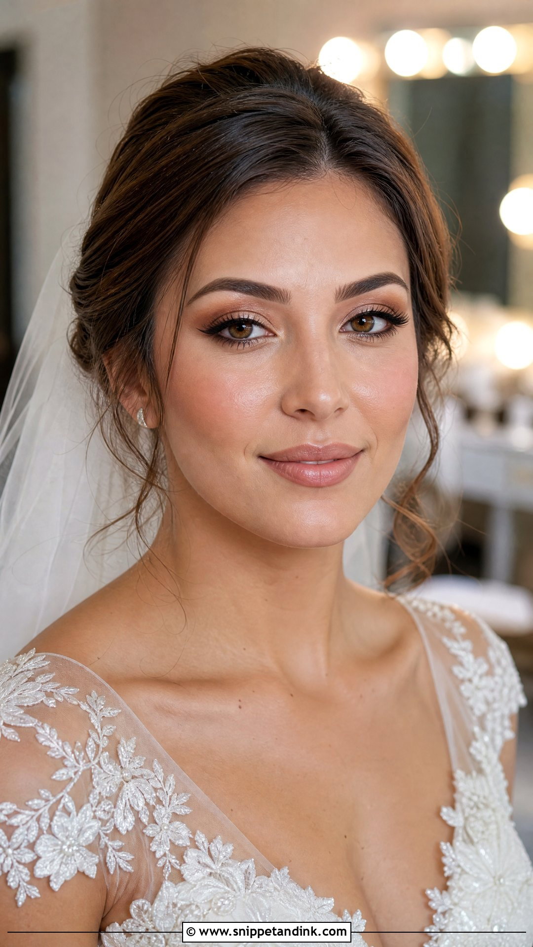 Brown Eyeliner Wedding Makeup For Brown Eyes - Snippet and Ink - 25 Soft Natural Wedding Makeup Looks for Brown Eyes