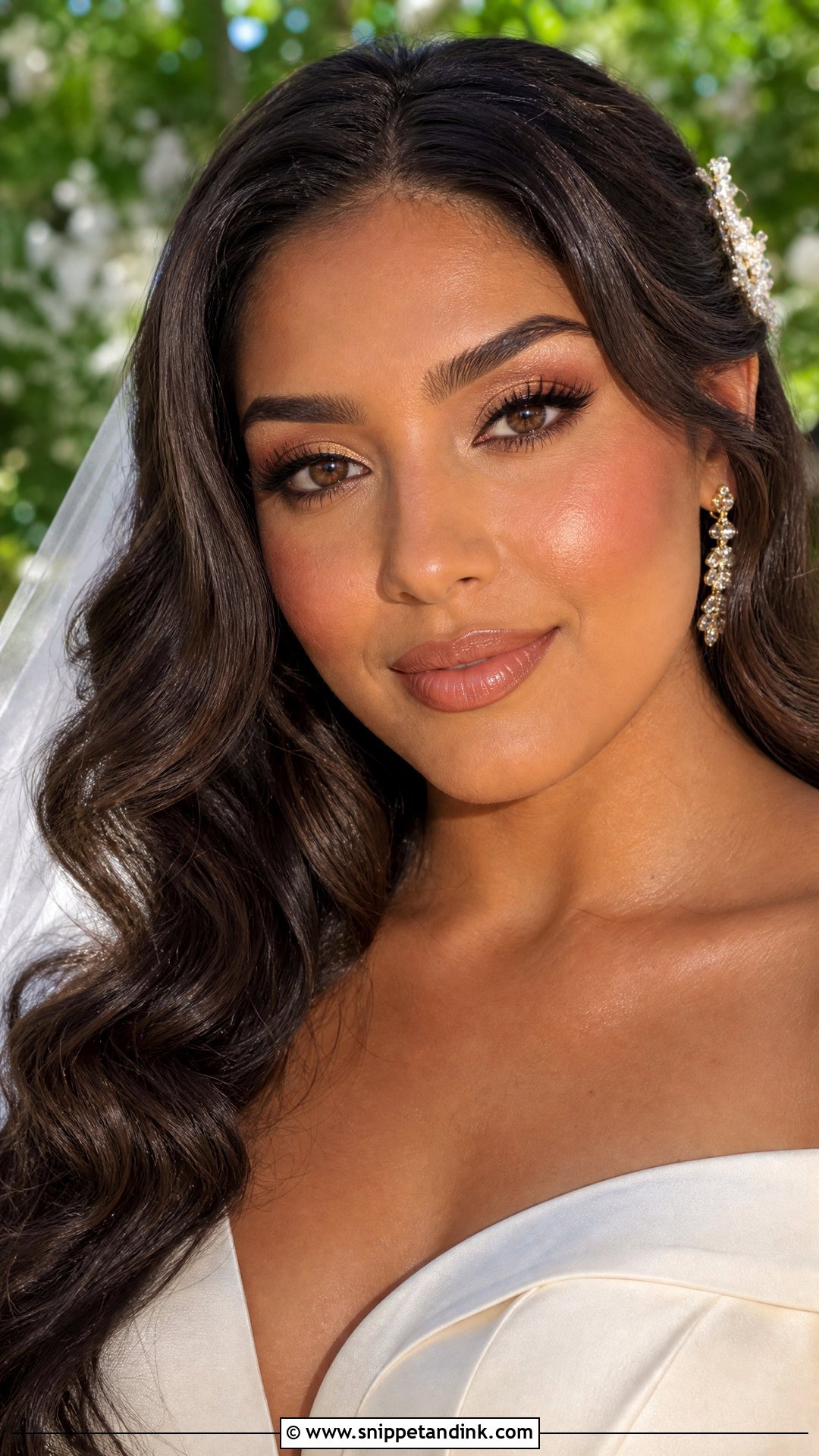 Brown Eyes Bridal Makeup For Tan Skin - Snippet and Ink - 30 Romantic Bridal Wedding Makeup for Brown Eyes