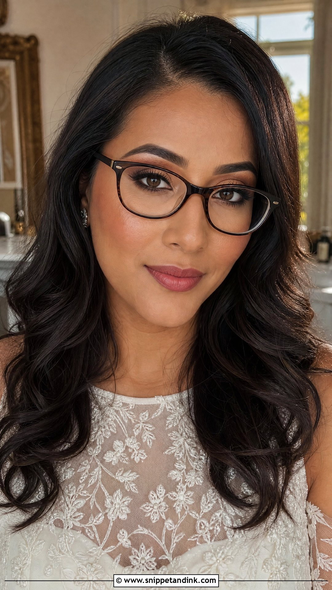 Brown Eyes Wedding Makeup With Glasses - Snippet and Ink - 20 Wedding Makeup with Glasses
