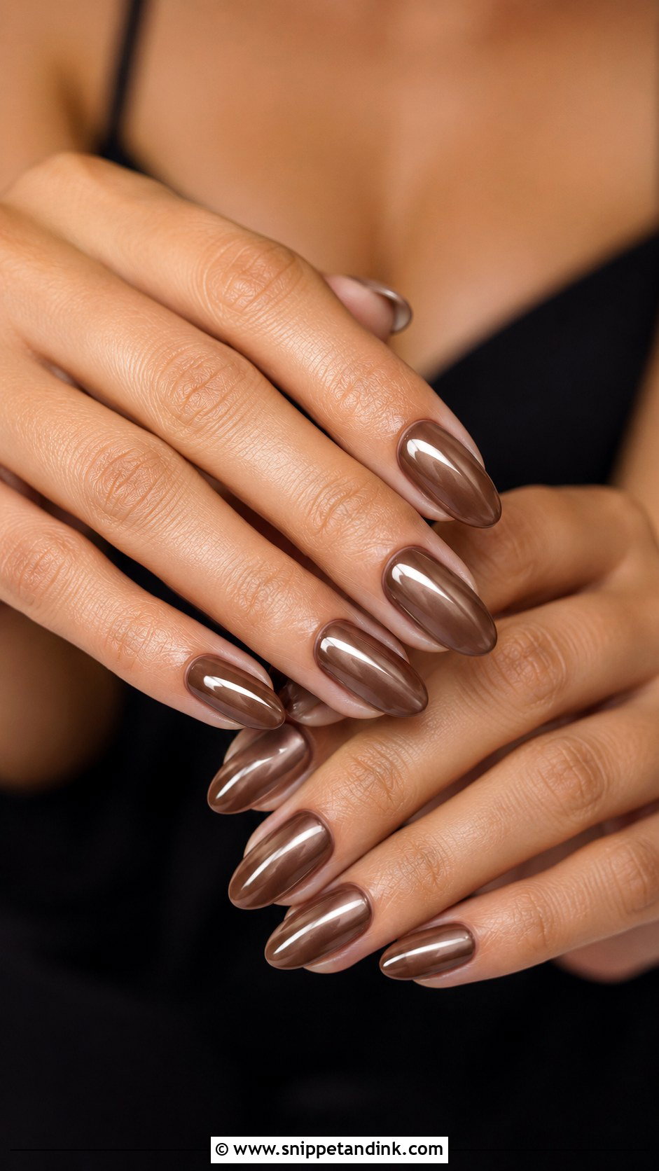 Brown Glazed Nails - Snippet and Ink - 30 Nails for Wedding Guest