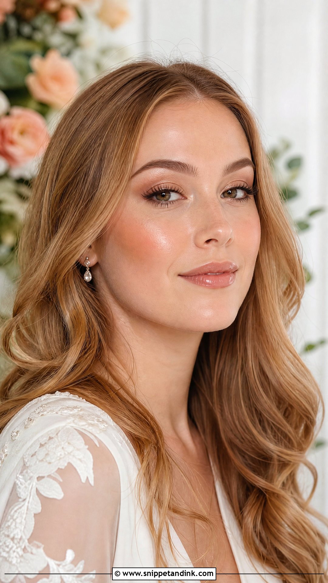 Brown Glossy Wedding Makeup - Snippet and Ink - 20 Brown Wedding Makeup Ideas