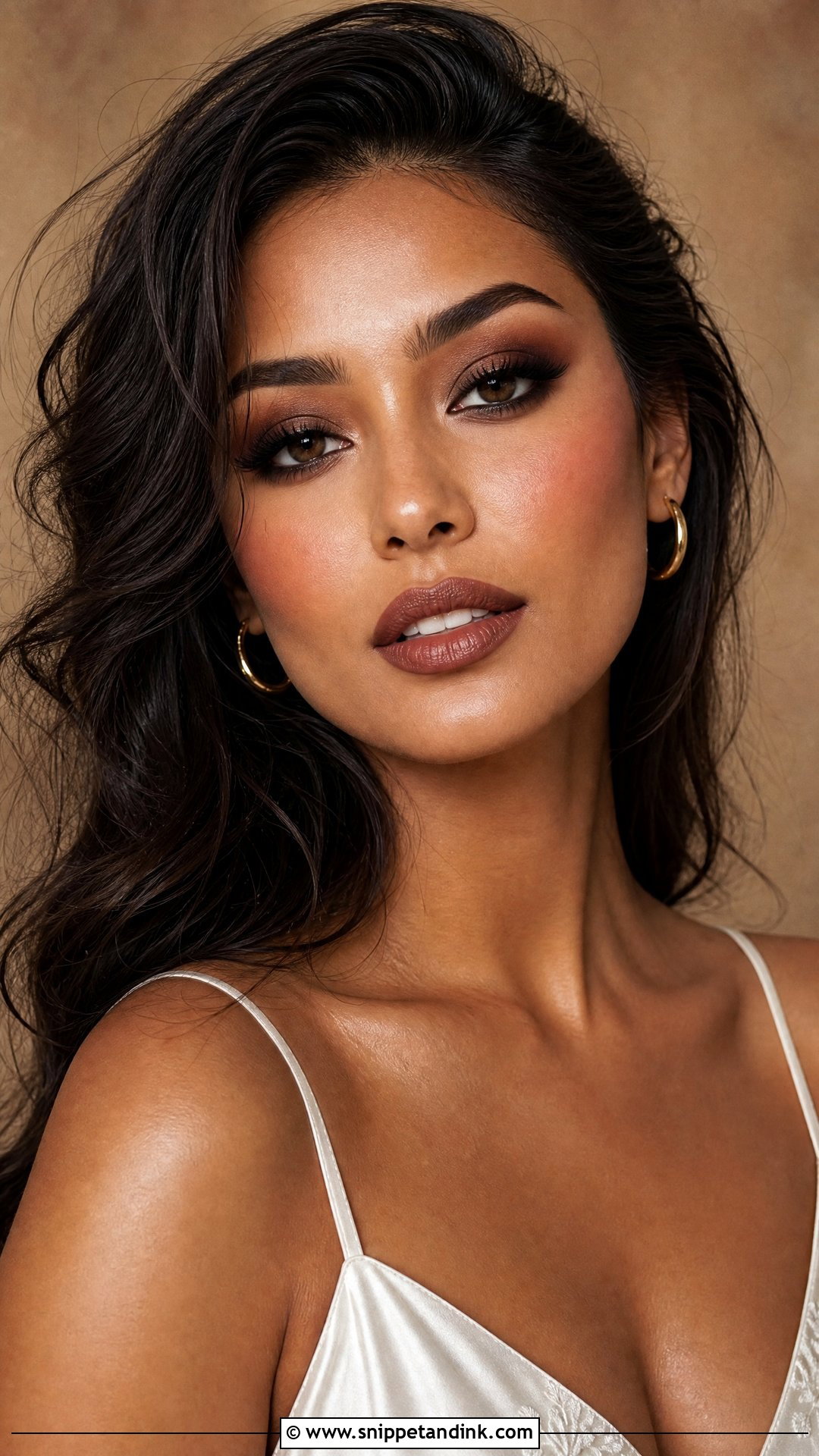 Brown Grunge Bridal Makeup - Snippet and Ink - 20 Edgy Bridal Makeup Ideas
