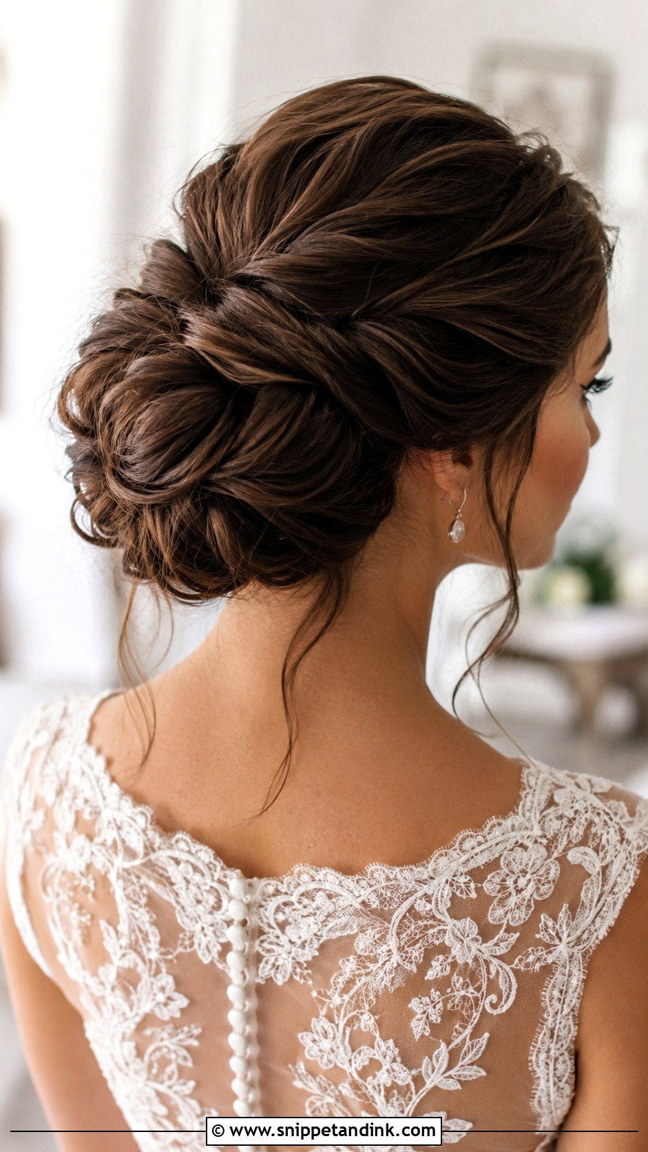 Brown Hair Updo For Long Hair - Snippet and Ink - 20 Brown Hair Wedding Updo Ideas