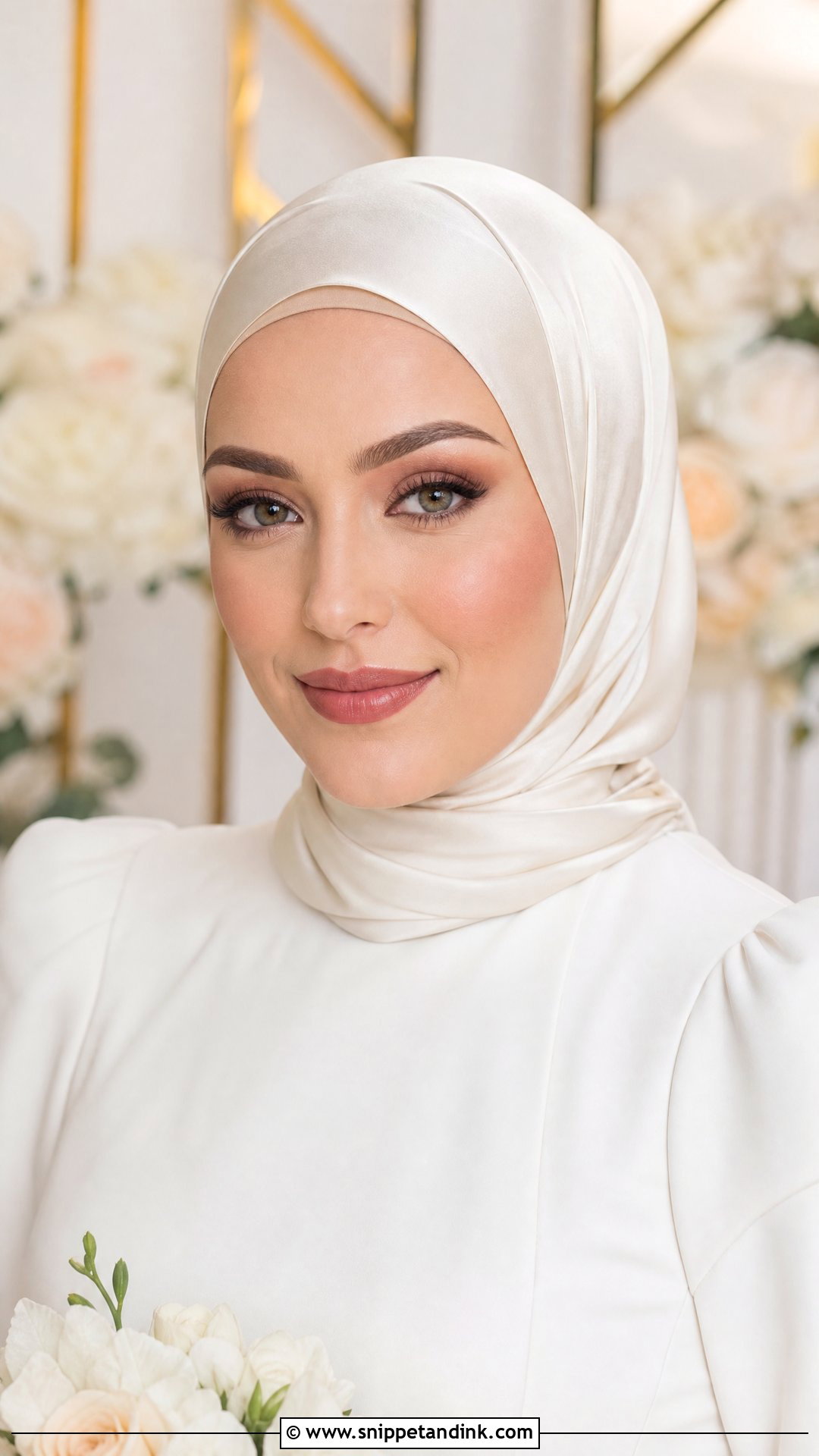 Brown Hijab Wedding Makeup - Snippet and Ink - 20 Hijab Wedding Makeup Look Ideas