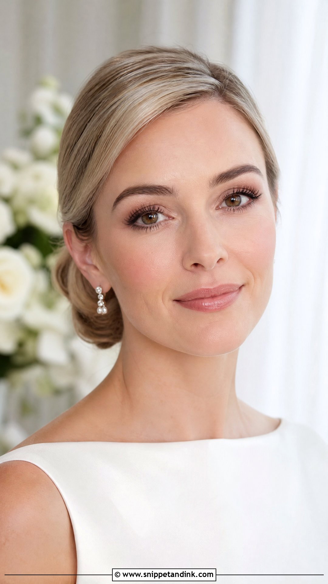 Brown Mascara Bridal Makeup Look - Snippet and Ink - 25 No Makeup Bridal Look Ideas