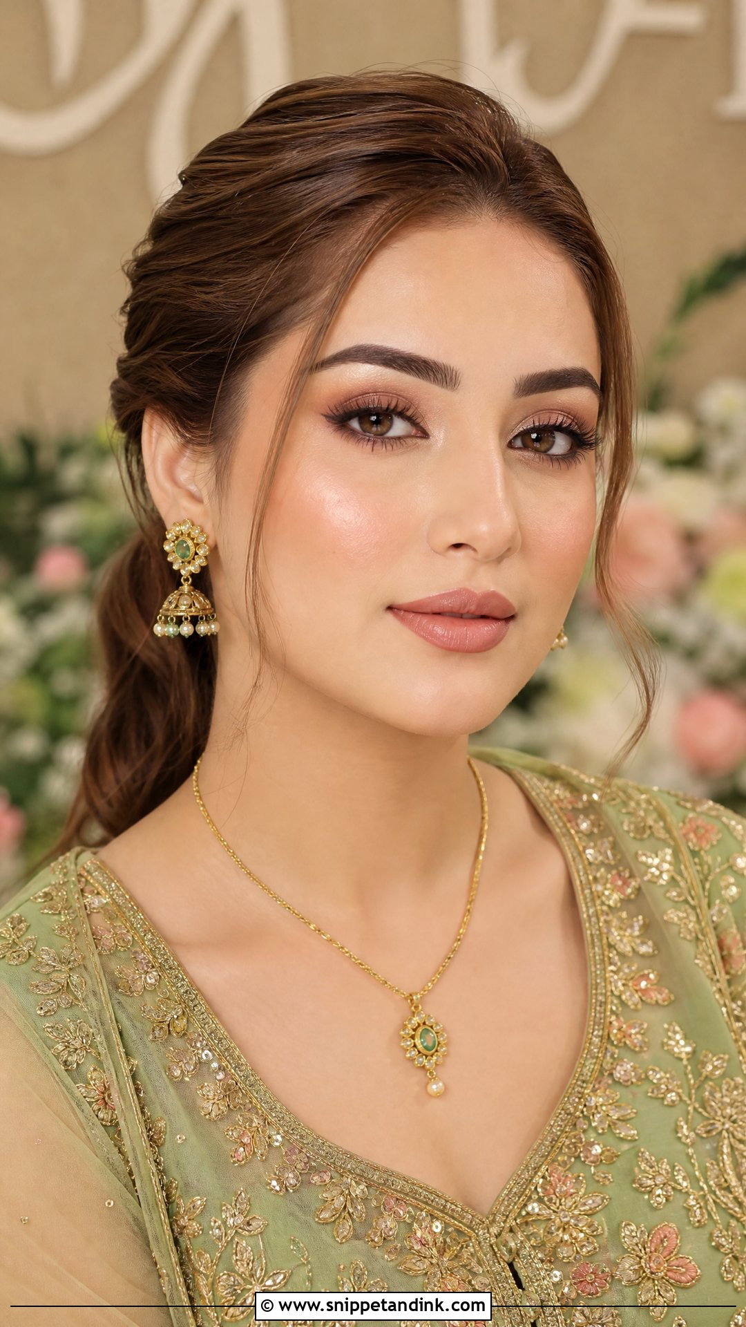 Brown Nude Mehndi Bridal Makeup - Snippet and Ink - 20 Mehndi Bridal Makeup Ideas