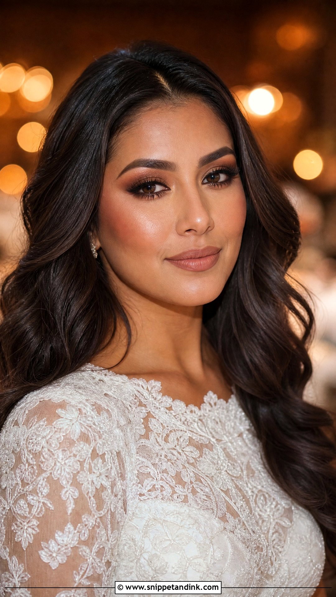 Brown Smokey Bridal Eye Makeup - Snippet and Ink - 20 Wedding Eye Makeup for Bride Ideas