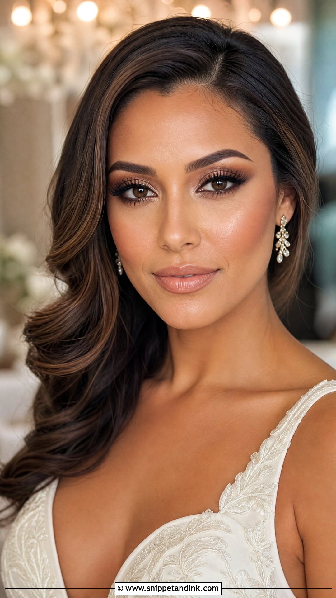 Brown Smokey Bridal Eyeshadow - Snippet and Ink - 20 Bridal Eyeshadow Makeup Ideas