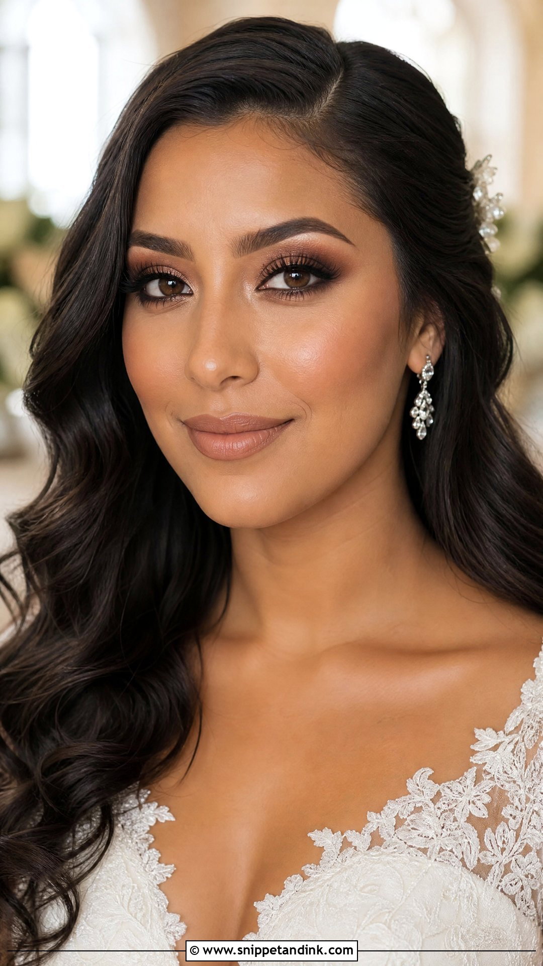 Brown Smokey Bridal Makeup - Snippet and Ink - 20 Sultry Bridal Makeup Ideas