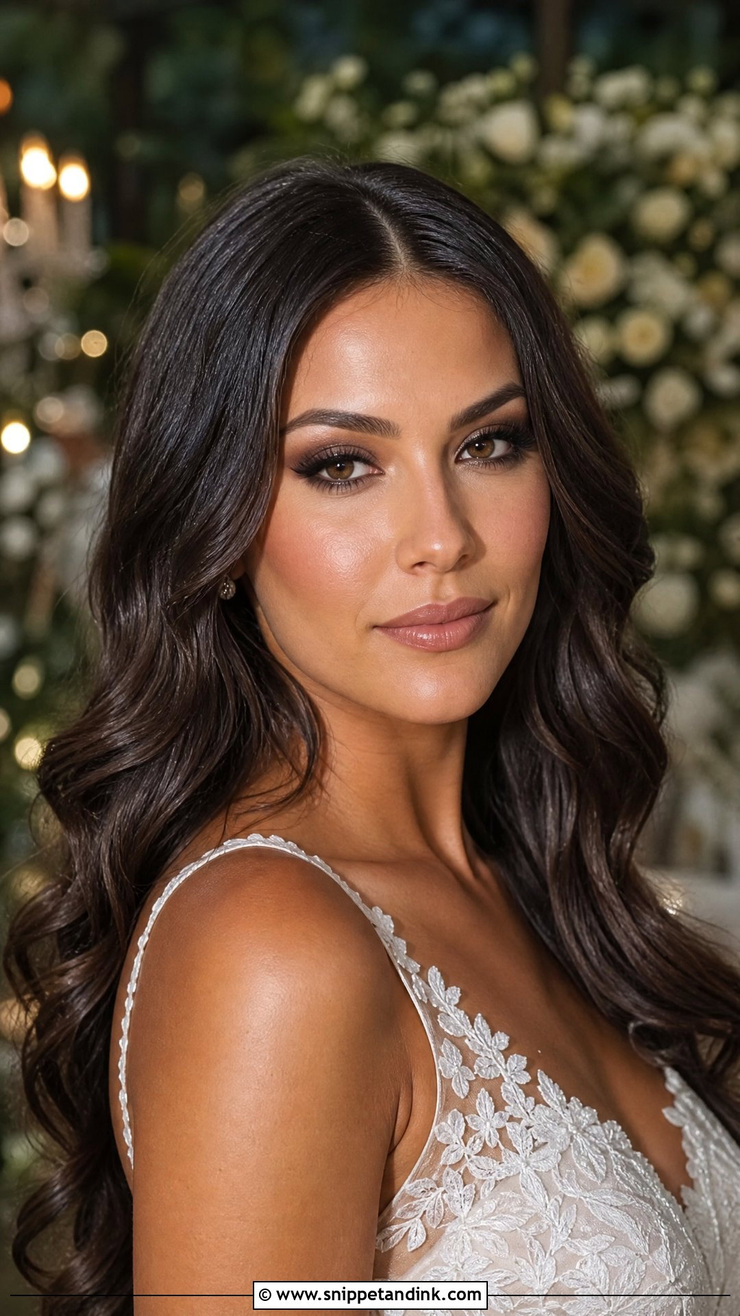 Brown Smokey Bridal Makeup - Snippet and Ink - 20 Types of Bridal Makeup Ideas