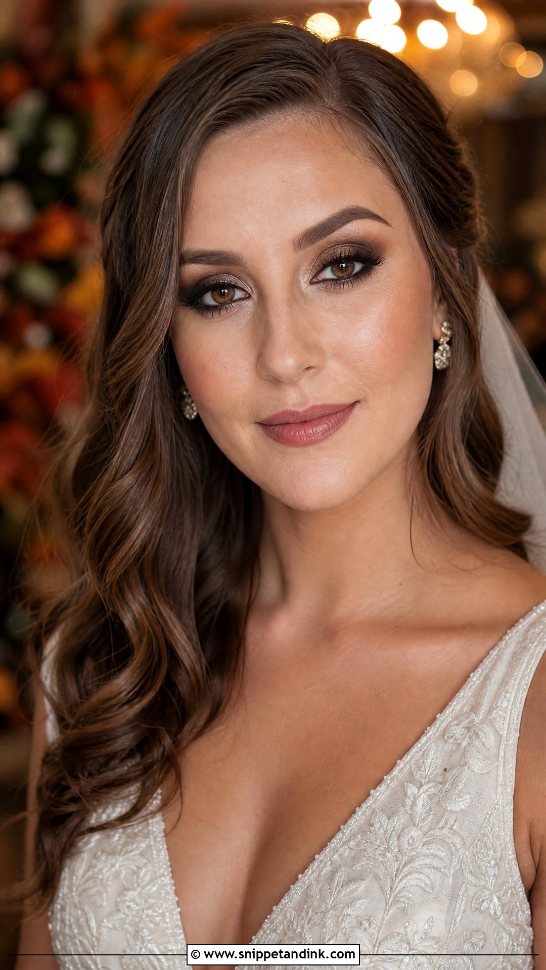 Brown Smokey Bridal Makeup - Snippet and Ink - 20 Wedding Bridal Makeup Ideas