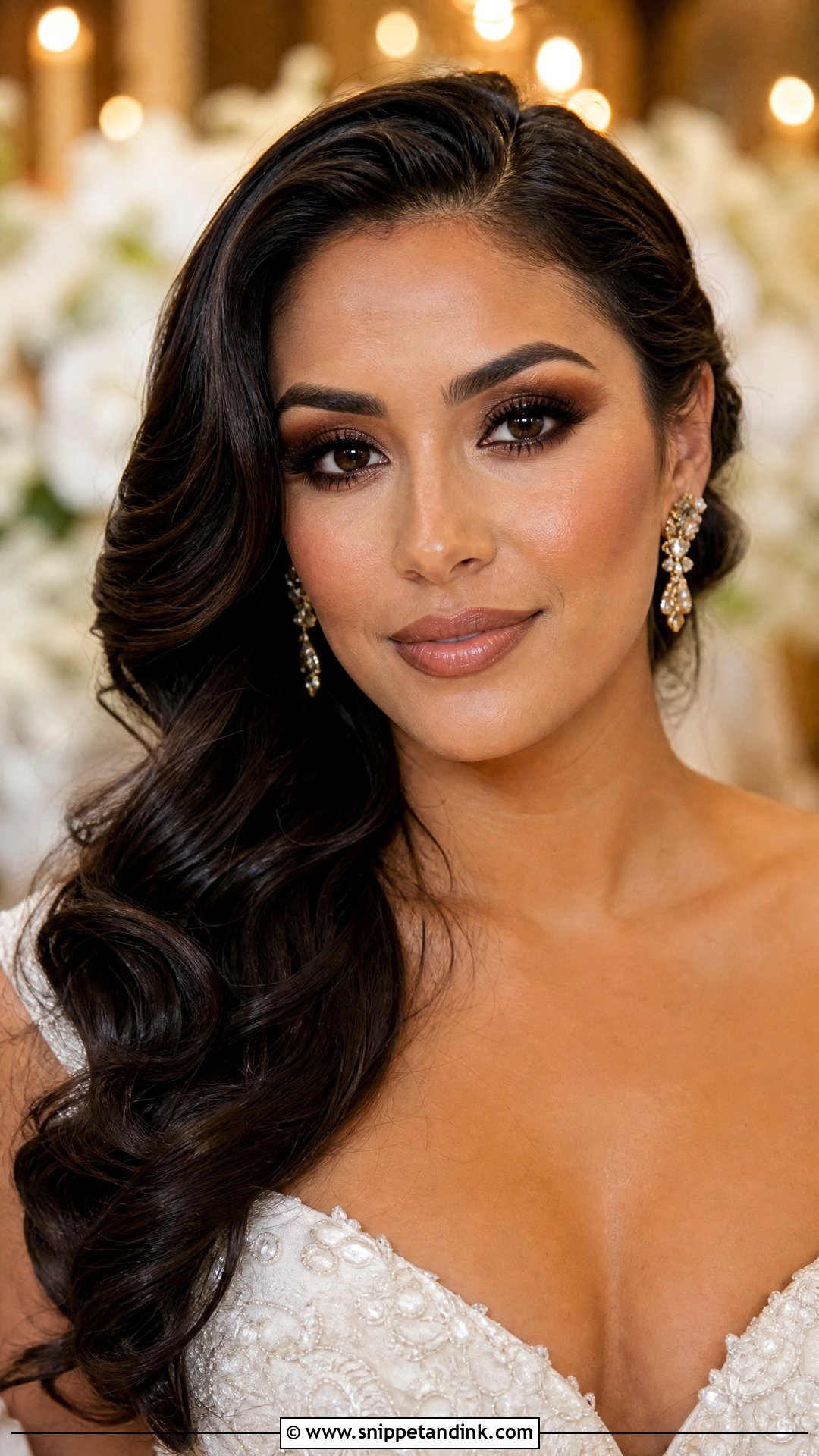 Brown Smokey Bridal Makeup - Snippet and Ink - 25 Bridal Makeup 2025 Ideas