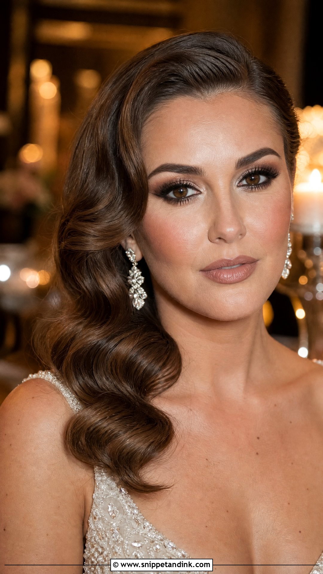 Brown Smokey Bridal Makeup - Snippet and Ink - 25 Glam Bridal Makeup Ideas