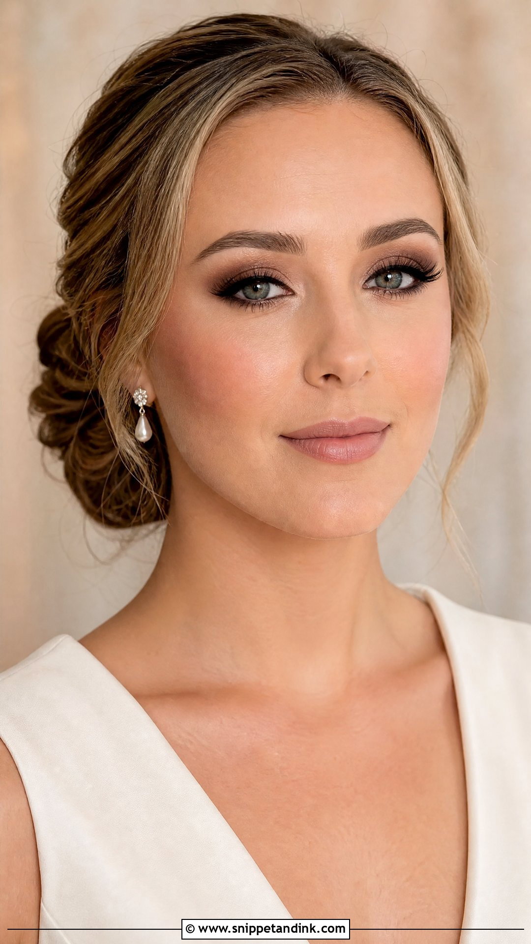 Brown Smokey Bridal Makeup - Snippet and Ink - 25 Simple Wedding Makeup for Bride Ideas