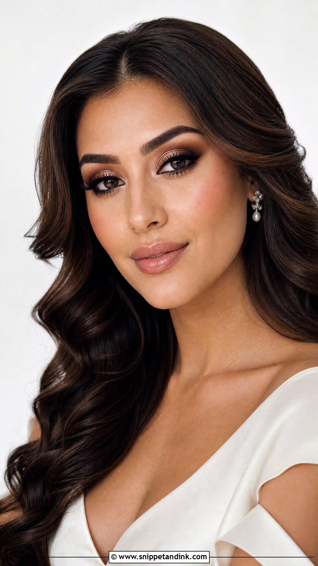 Brown Smokey Bridal Makeup - Snippet and Ink - 35 Bridal Makeup Ideas