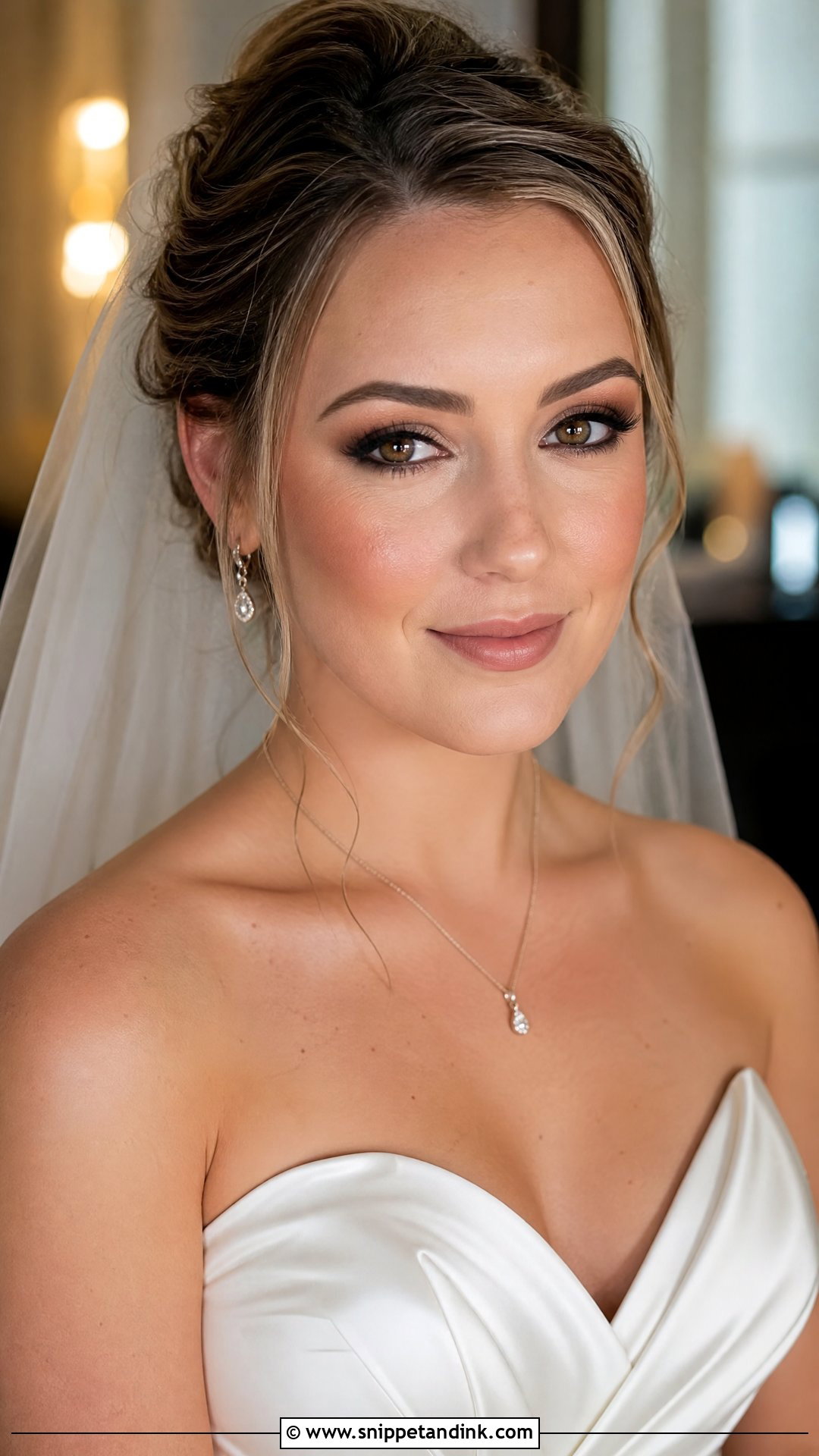 Brown Smokey Bridal Makeup - Snippet and Ink - 20 Glam Bridal Makeup Looks