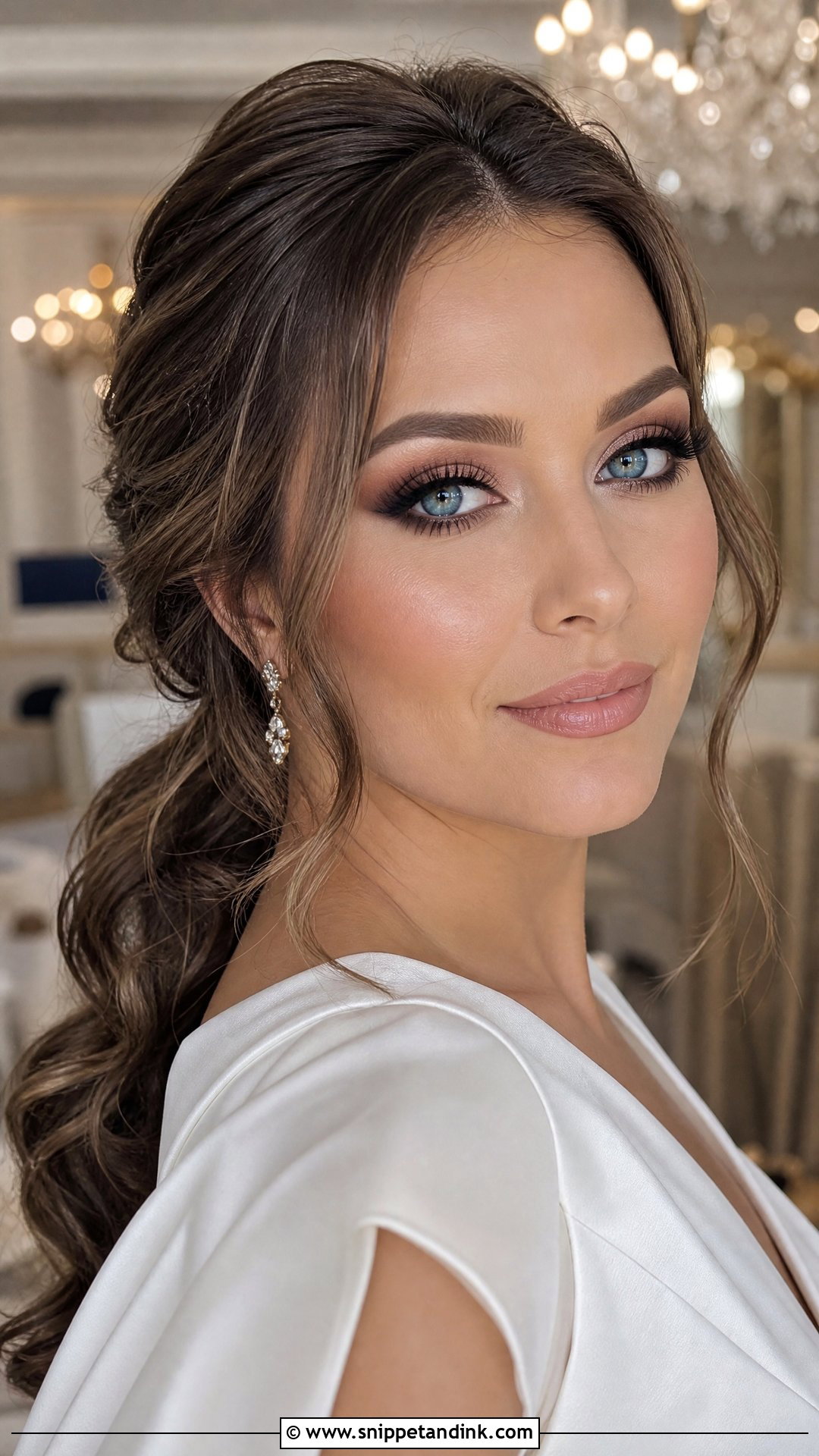 Brown Smokey Bridal Makeup For Blue Eyes - Snippet and Ink - 30 Bridal Makeup for Blue Eyes