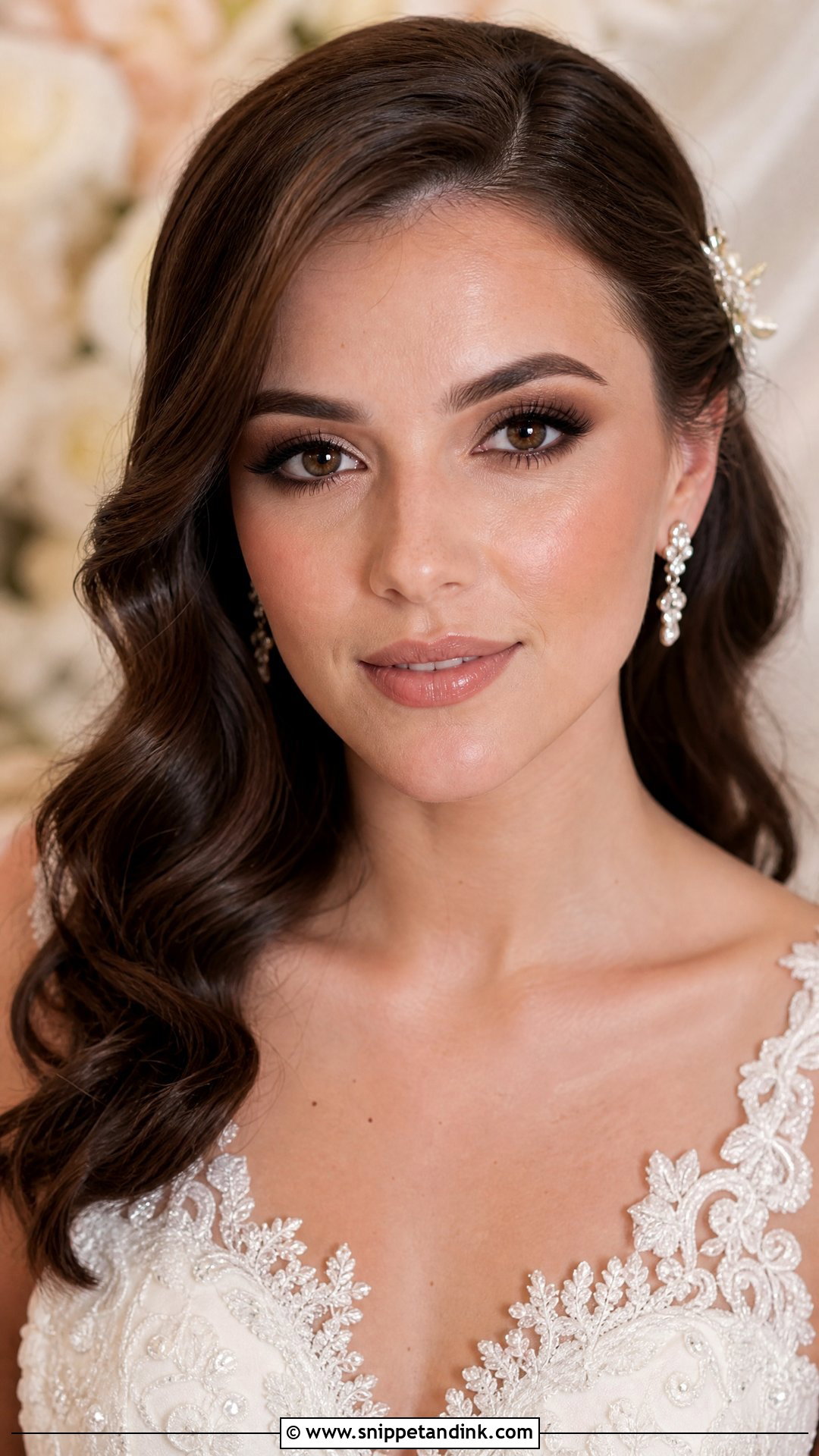 Brown Smokey Bridal Makeup For Brown Eyes - Snippet and Ink - 30 Romantic Bridal Wedding Makeup for Brown Eyes