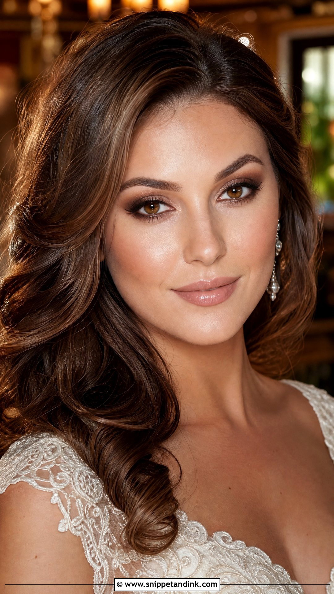 Brown Smokey Bridal Makeup For Brown Eyes - Snippet and Ink - 35 Elegant Bridal Makeup for Brown Eyes