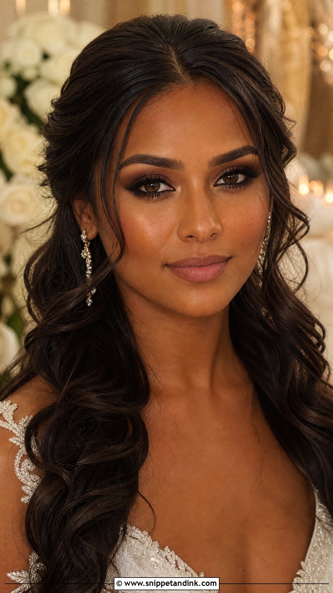 Brown Smokey Bridal Makeup For Brunette Brown Eyes - Snippet and Ink - 20 Bridal Makeup Brunette Brown Eyes