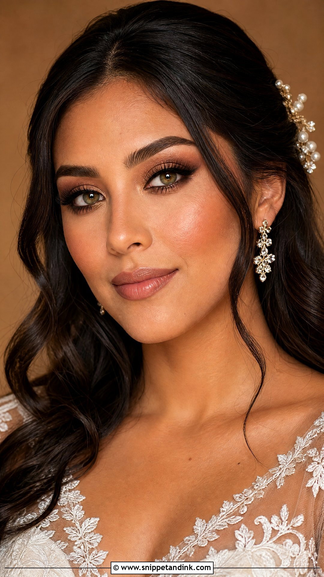 Brown Smokey Bridal Makeup For Green Eyes - Snippet and Ink - 20 Bridal Wedding Makeup for Green Eyes