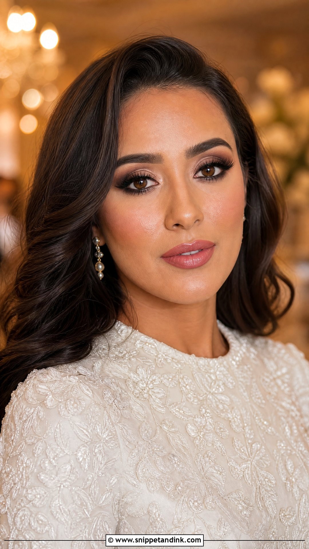 Brown Smokey Bridal Makeup For Hazel Eyes - Snippet and Ink - 25 Bridal Makeup for Hazel Eyes
