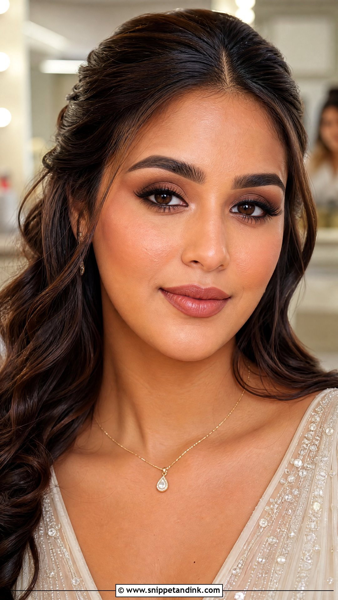 Brown Smokey Bridal Makeup For Hooded Eyes - Snippet and Ink - 25 Bridal Makeup for Hooded Eyes