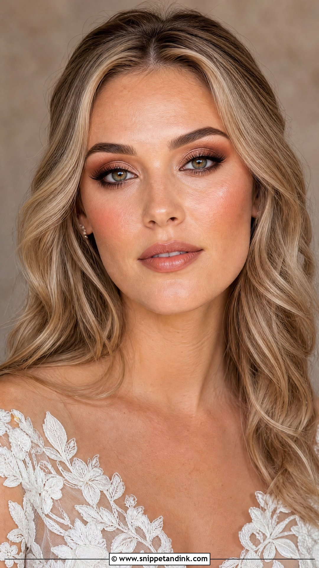 Brown Smokey Bridal Makeup For Round Face - Snippet and Ink - 25 Bridal Makeup Round Face Ideas
