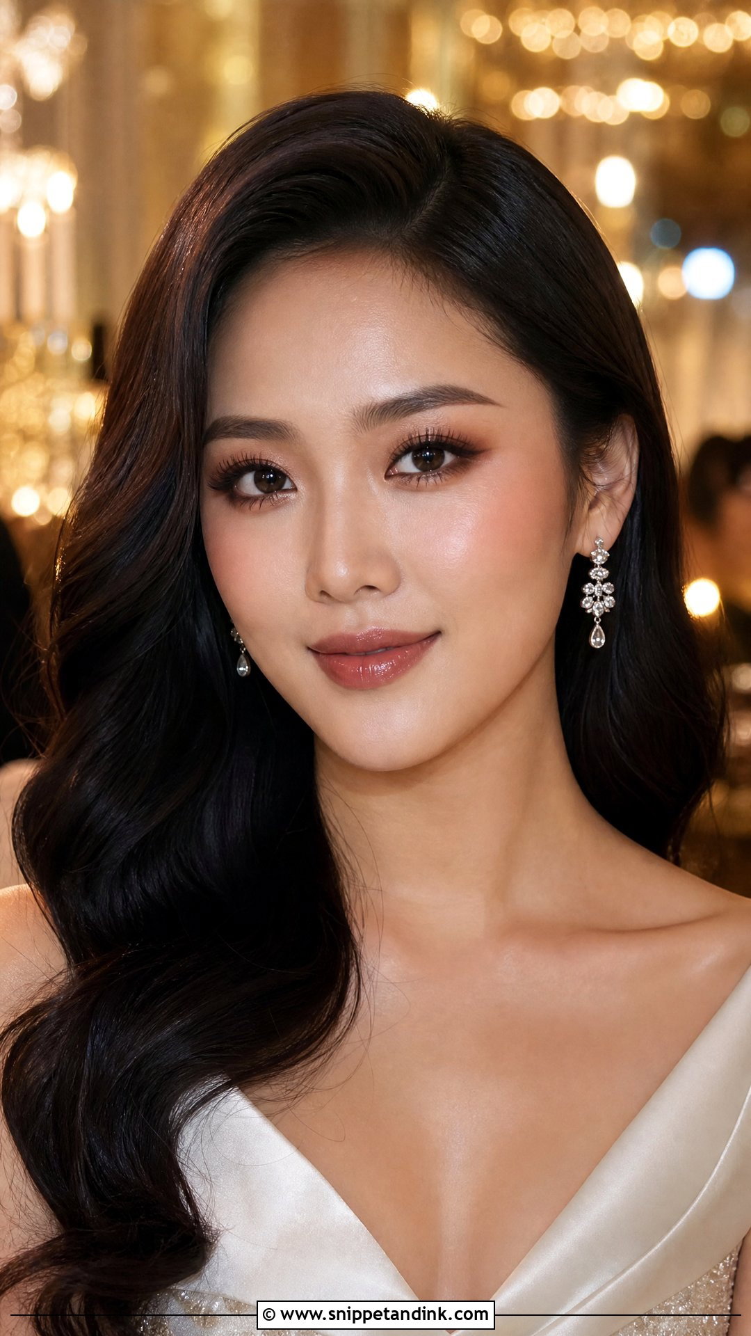 Brown Smokey Chinese Bridal Makeup - Snippet and Ink - 20 Chinese Asian Bridal Makeup Ideas