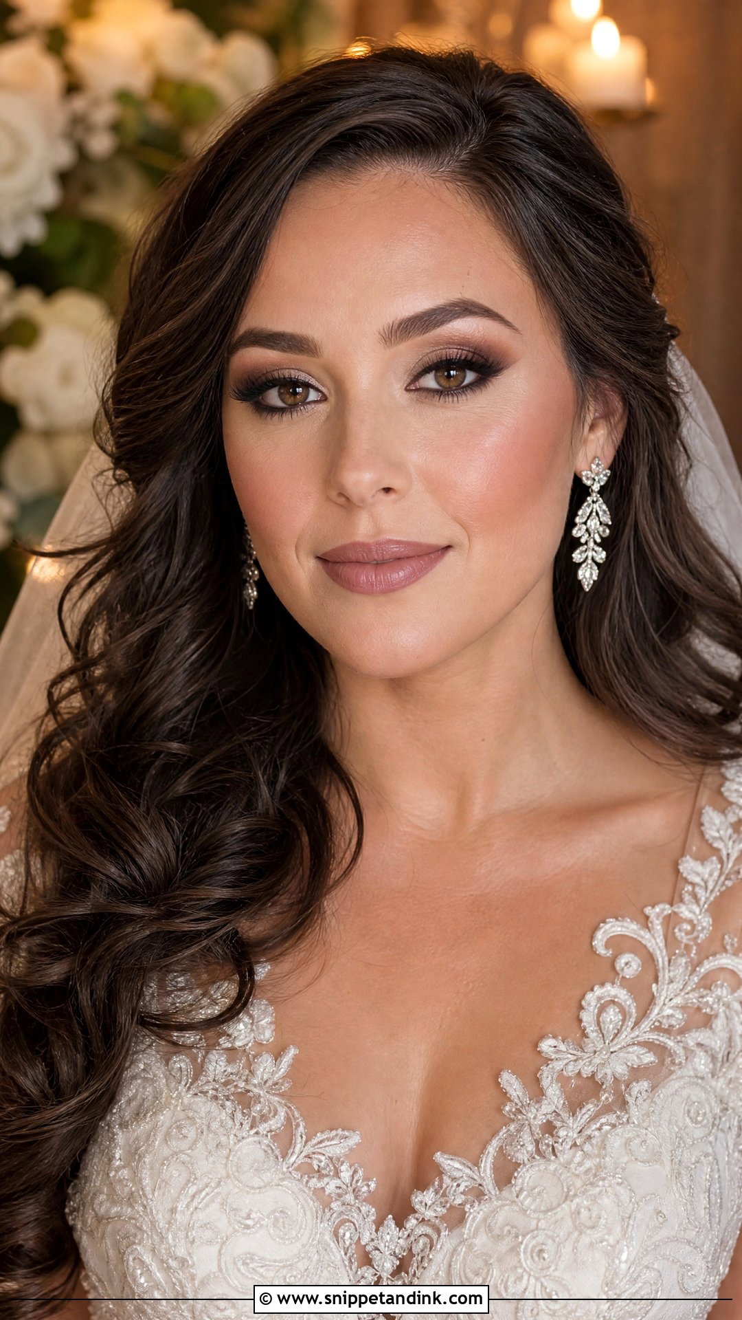 Brown Smokey Christian Bridal Makeup - Snippet and Ink - 20 Christian Bridal Makeup Ideas