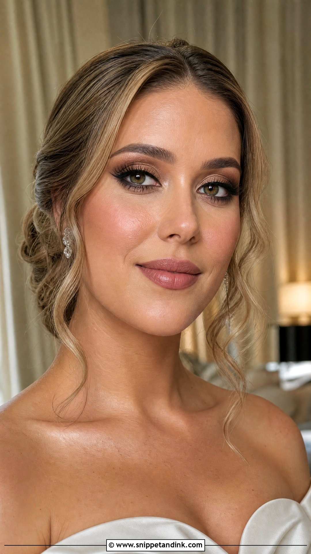 Brown Smokey Eye Bridal Makeup - Snippet and Ink - 20 Bridal Makeup Full Glam Brown Eyes
