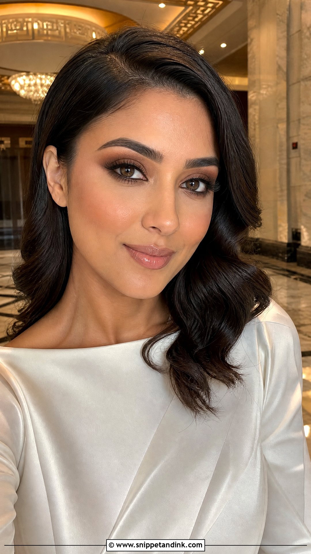 Brown Smokey Eye Courthouse Wedding Makeup - Snippet and Ink - 20 Courthouse Wedding Makeup Ideas