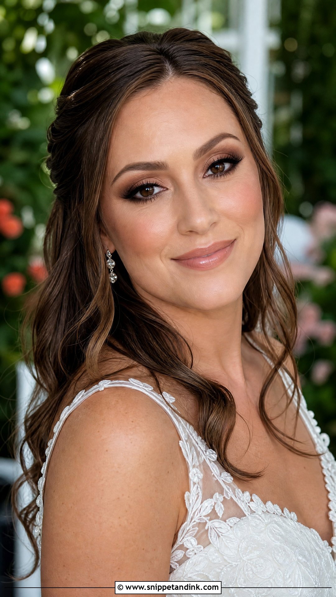 Brown Smokey Eye Wedding Makeup - Snippet and Ink - 20 Sultry Wedding Makeup Ideas