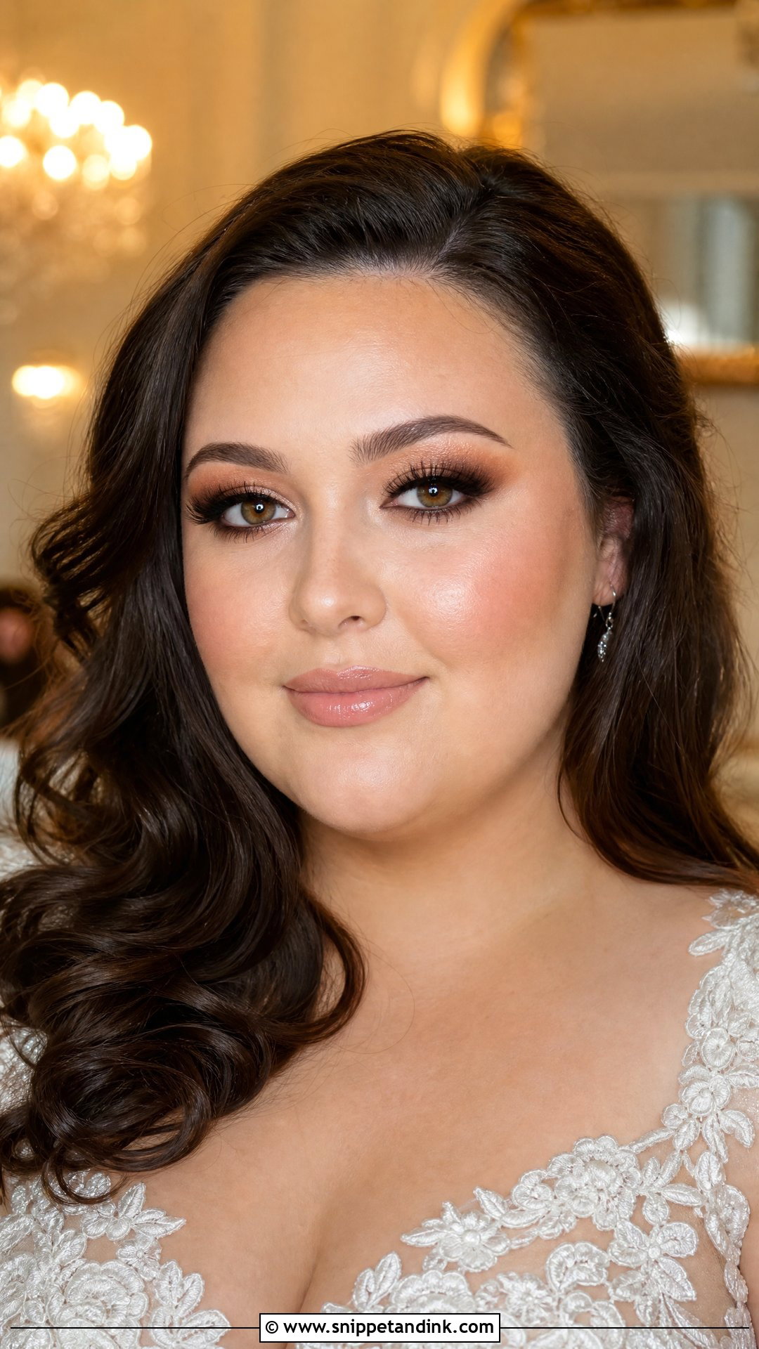 Brown Smokey Eye Wedding Makeup For Round Face - Snippet and Ink - 20 Wedding Makeup for Round Face Ideas
