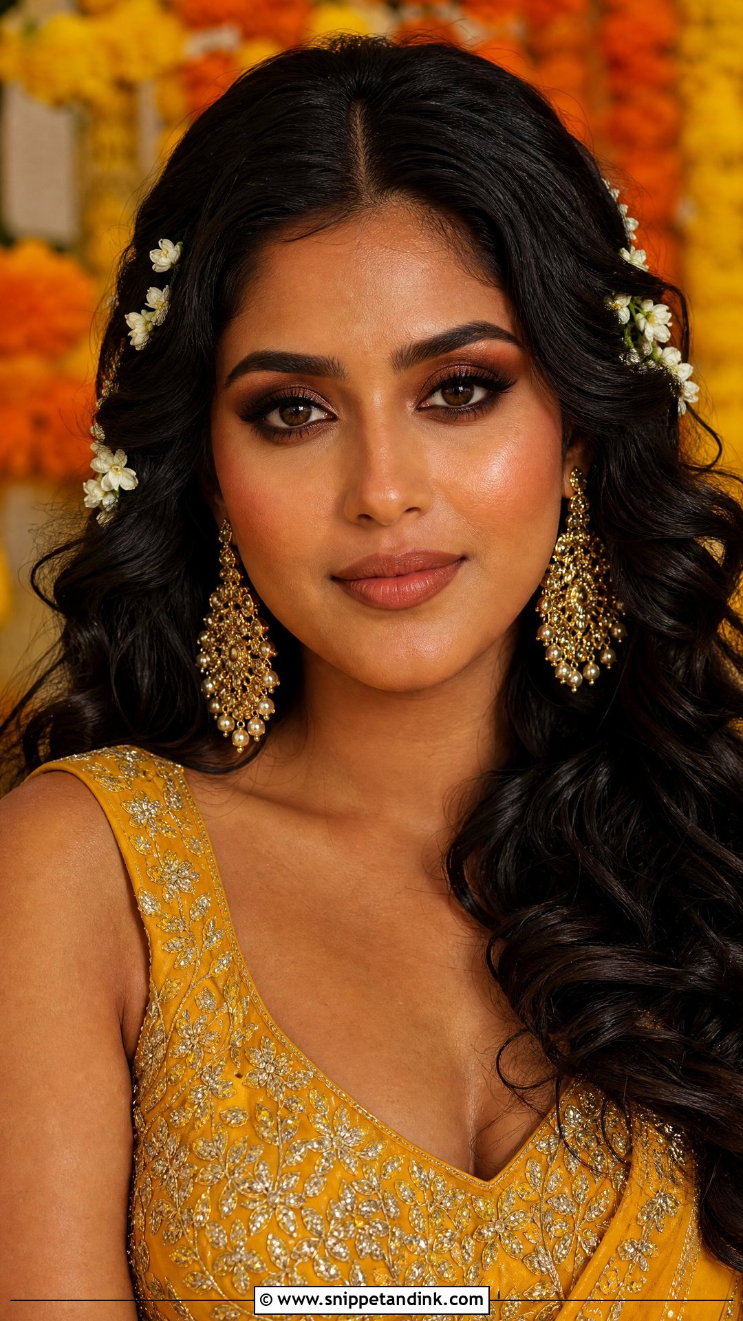 Brown Smokey Haldi Makeup Look - Snippet and Ink - 25 Haldi Makeup Look for Bride Ideas