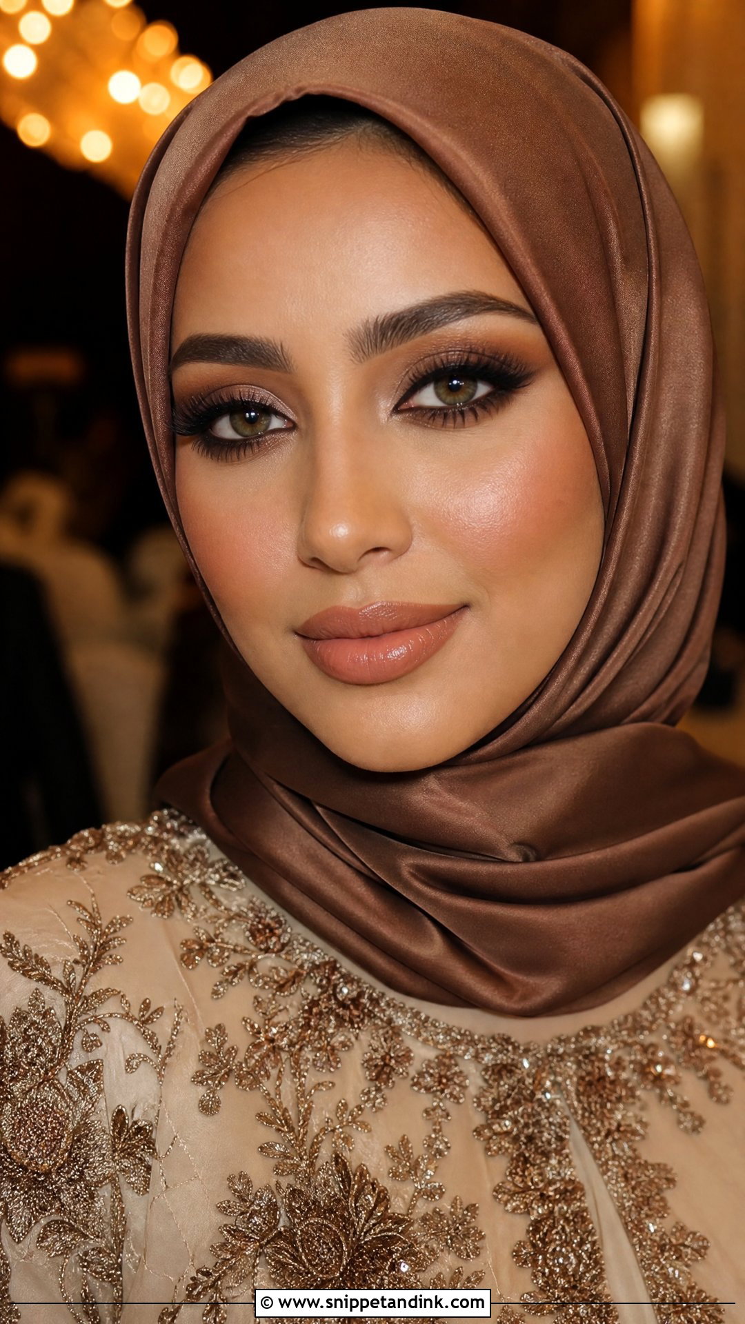 Brown Smokey Hijab Wedding Makeup - Snippet and Ink - 25 Wedding Makeup Hijab Ideas