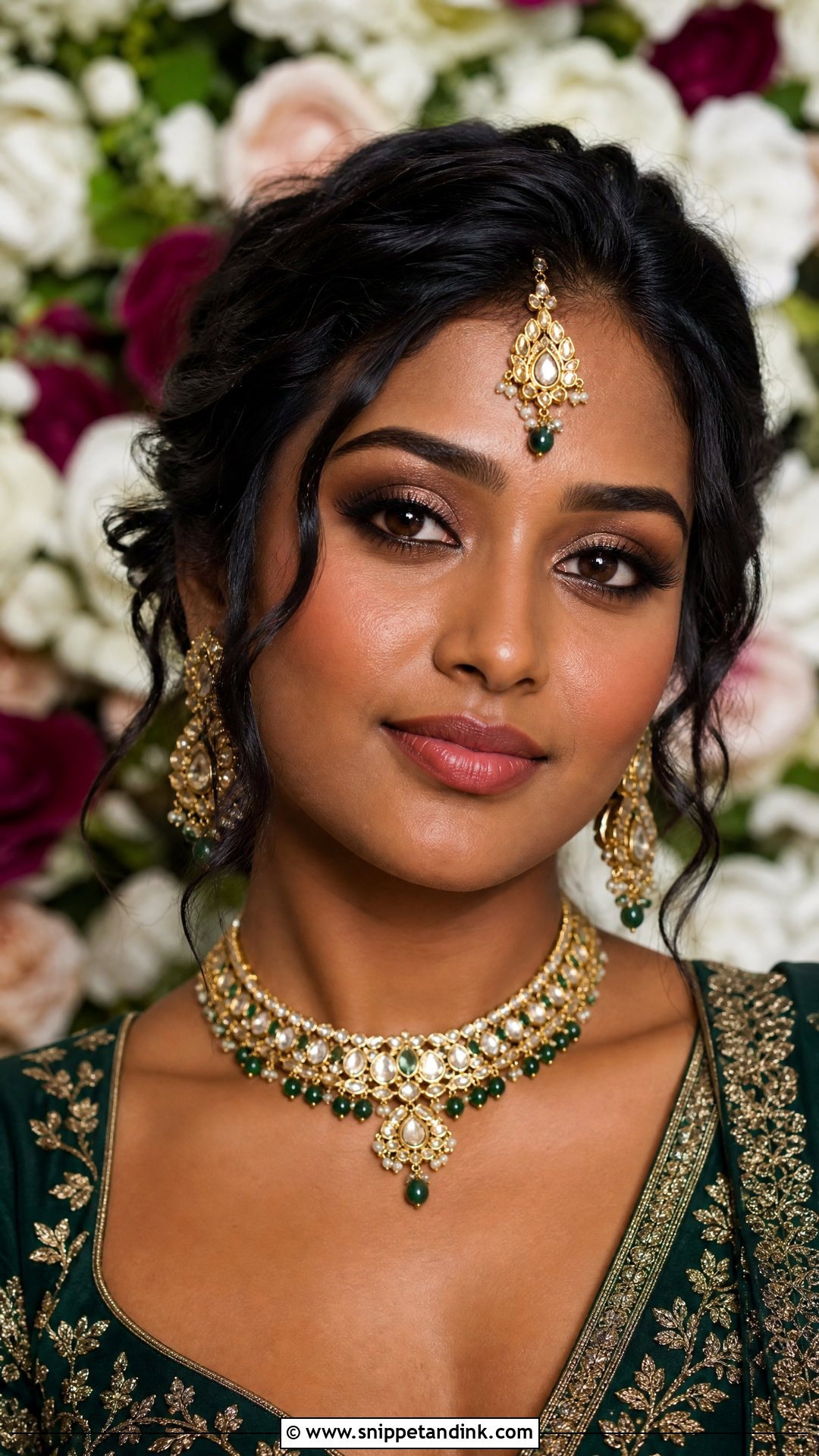 Brown Smokey Indian Wedding Makeup - Snippet and Ink - 20 Natural Indian Wedding Makeup Ideas