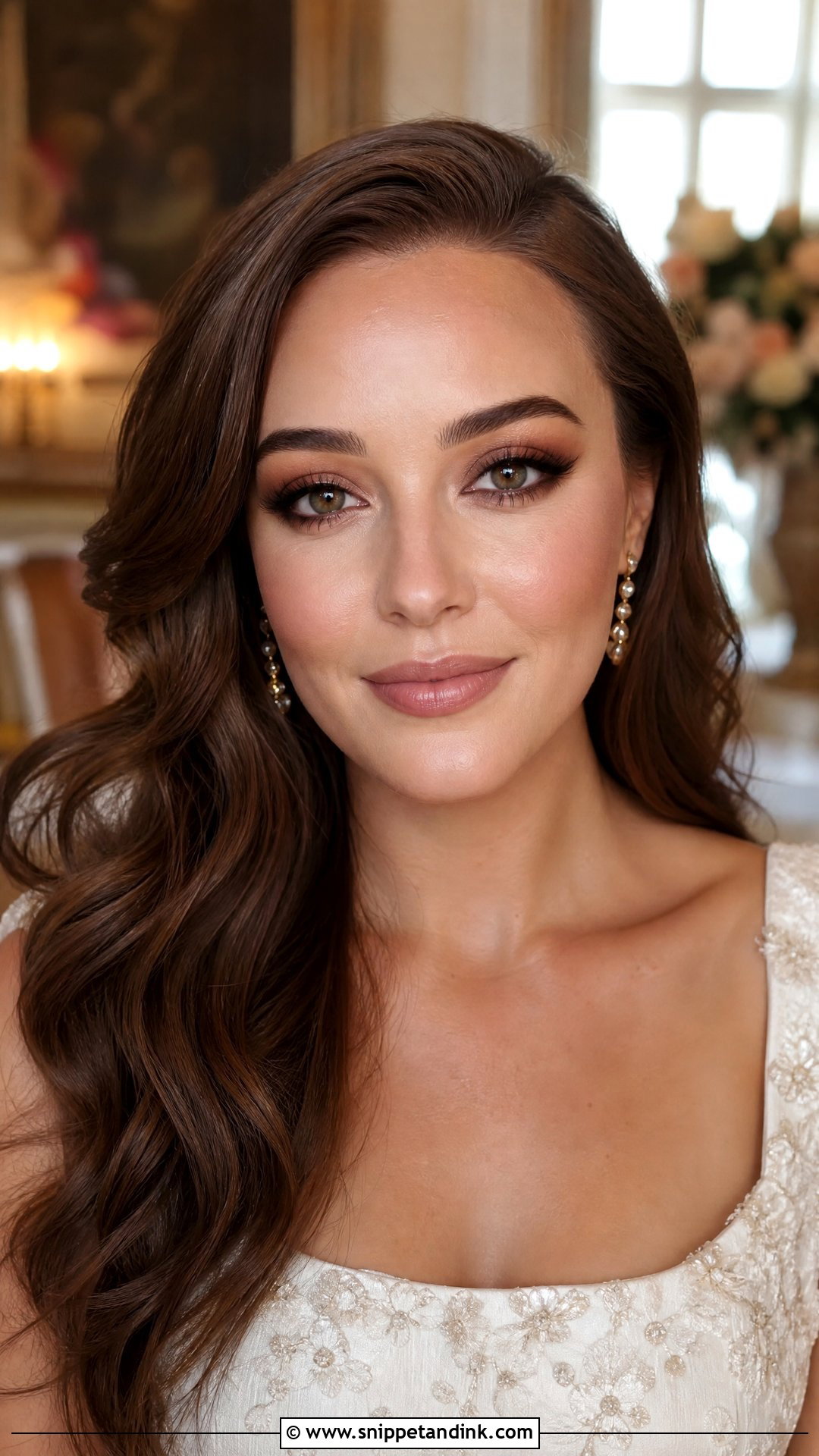 Brown Smokey Morning Wedding Makeup - Snippet and Ink - 20 Morning Wedding Makeup Ideas
