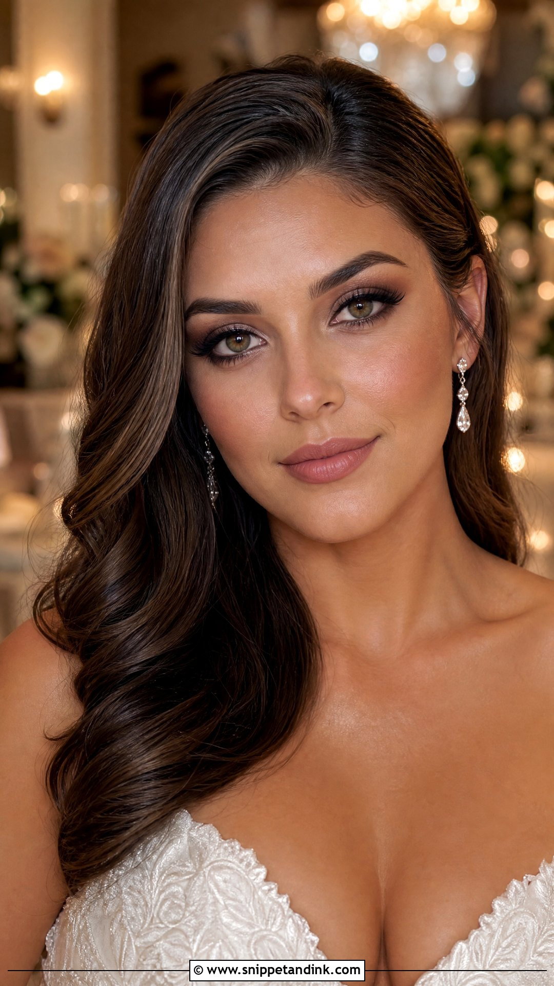 Brown Smokey Natural Glam Makeup - Snippet and Ink - 25 Natural Glam Wedding Make Up Ideas