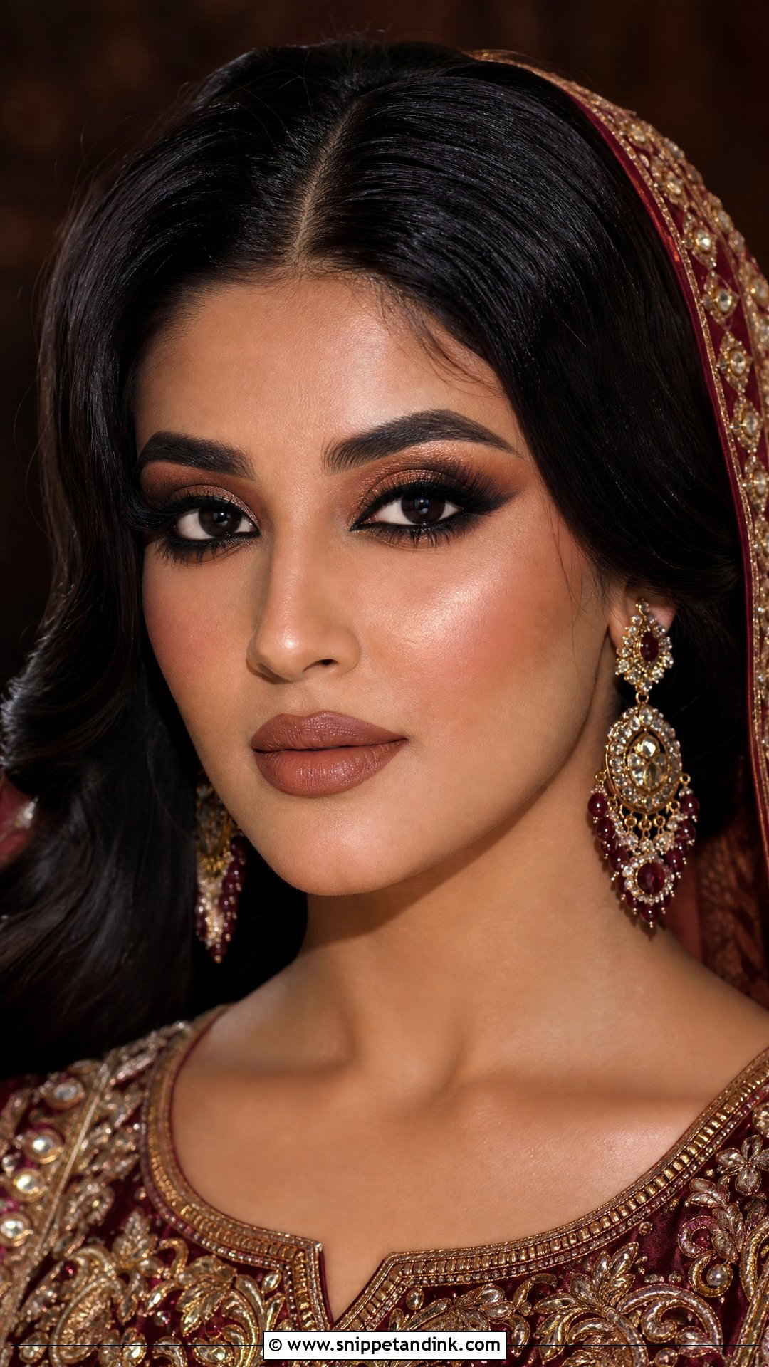 Brown Smokey Pakistani Bridal Makeup - Snippet and Ink - 35 Pakistani Bridal Makeup Ideas