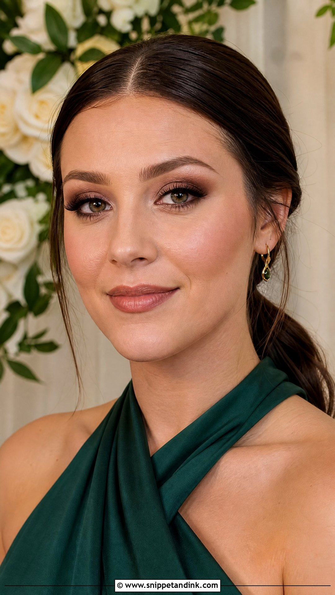 Brown Smokey Soft Glam Bridesmaid Makeup - Snippet and Ink - 30 Soft Glam Bridesmaid Makeup Ideas