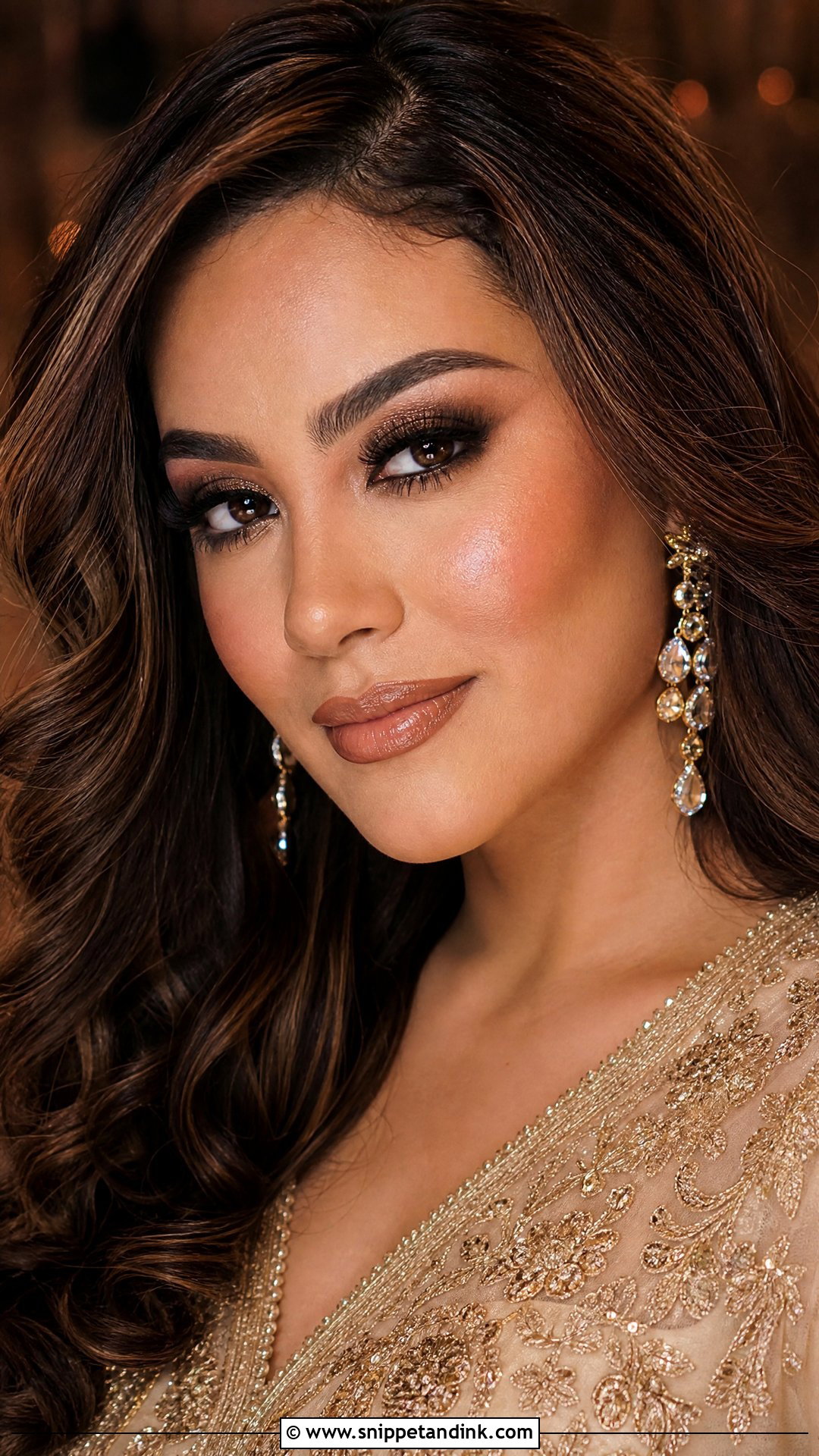 Brown Smokey Walima Bride Makeup - Snippet and Ink - 20 Walima Bride Makeup Ideas