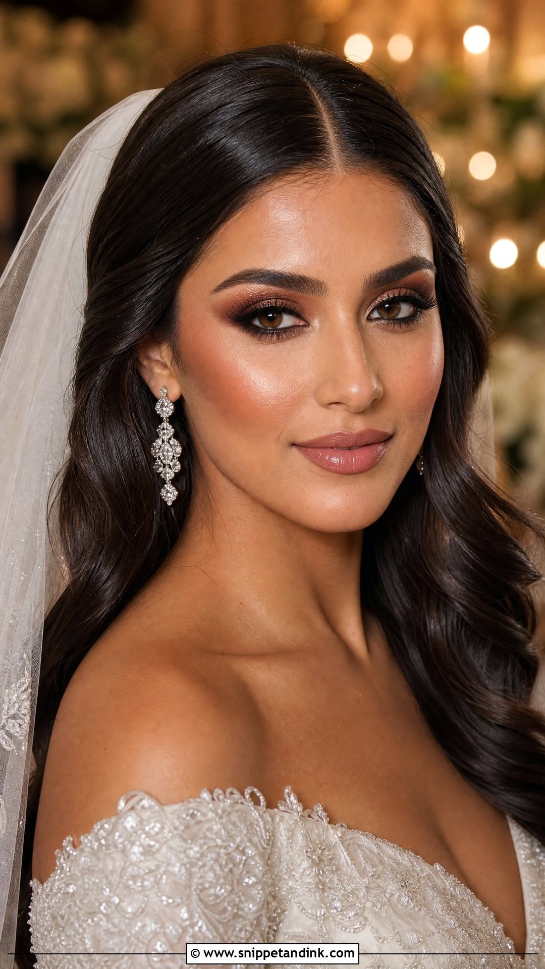 Brown Smokey Wedding Makeup - Snippet and Ink - 20 Best Wedding Makeup Ideas