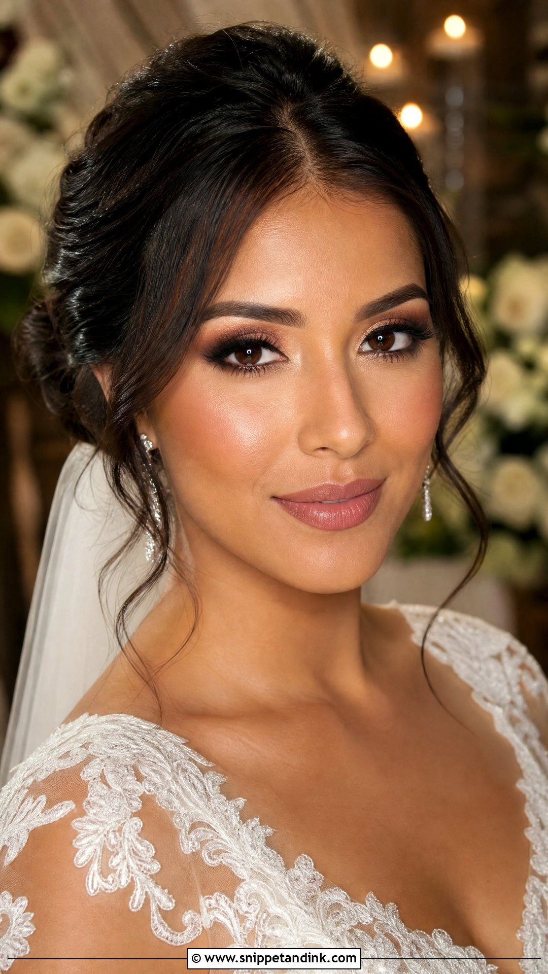 Brown Smokey Wedding Makeup - Snippet and Ink - 25 Soft Glowy Wedding Makeup Ideas