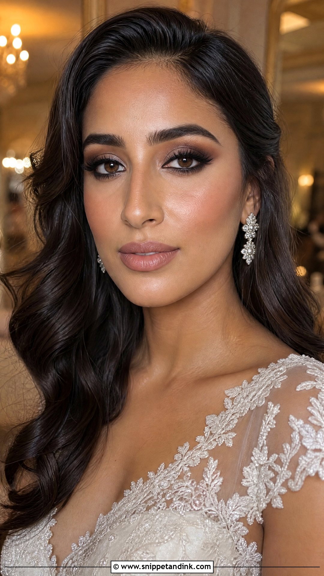Brown Smokey Wedding Makeup - Snippet and Ink - 30 Glam Wedding Makeup Ideas