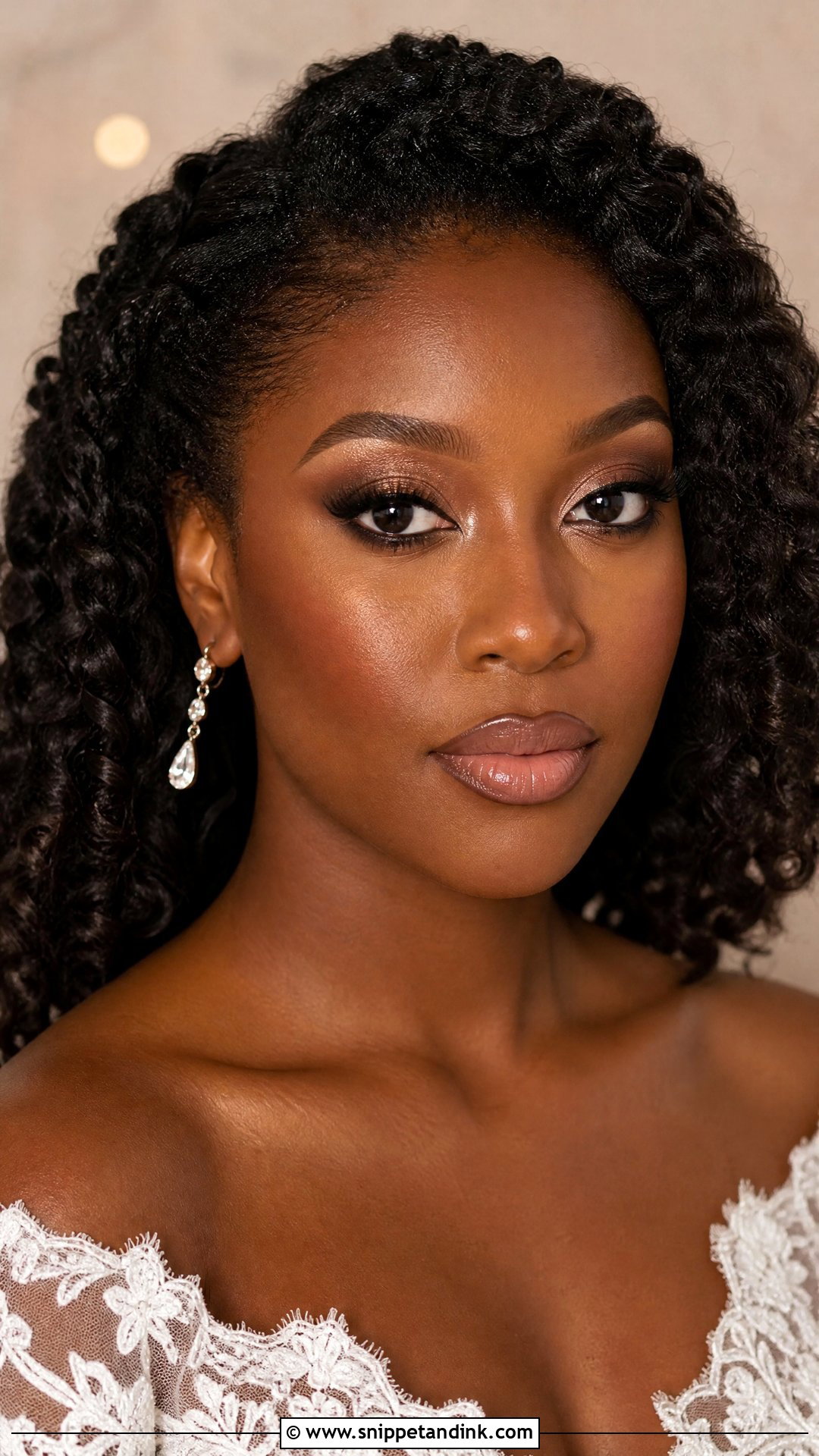 Brown Smokey Wedding Makeup For Black Brides - Snippet and Ink - 20 Wedding Make Up Black Women