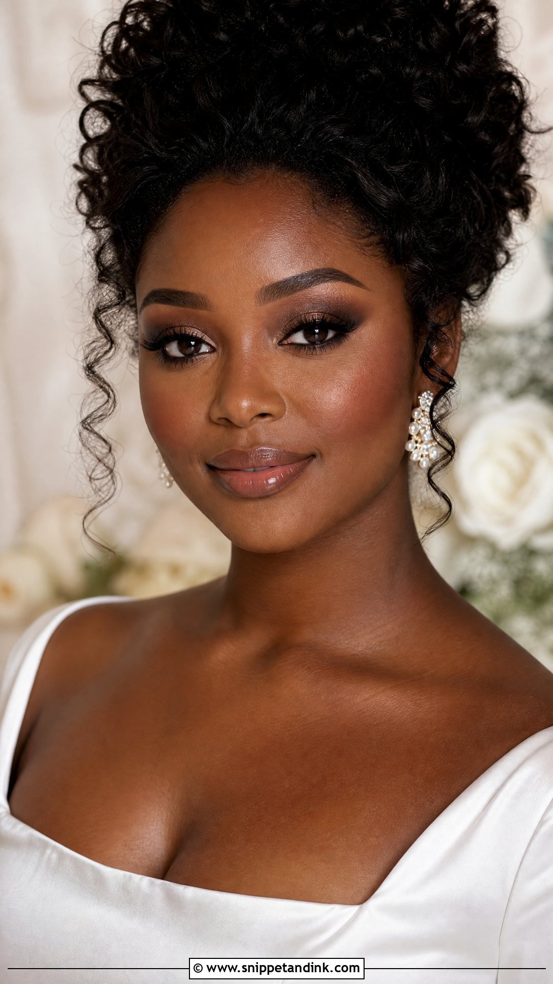 Brown Smokey Wedding Makeup For Black Women - Snippet and Ink - 25 Wedding Makeup Black Women