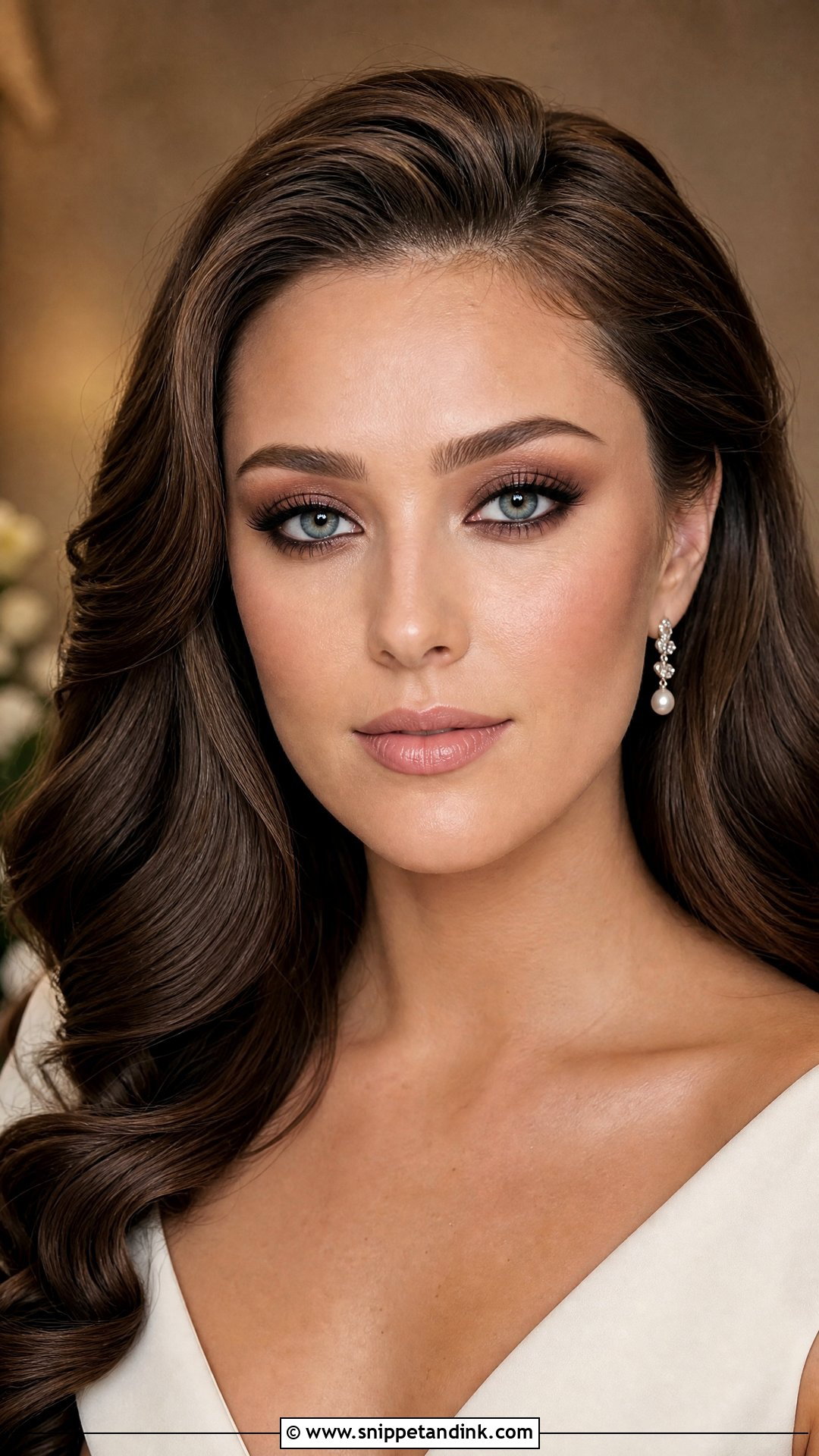 Brown Smokey Wedding Makeup For Blue Eyes - Snippet and Ink - 20 Simple Wedding Makeup for Blue Eyes