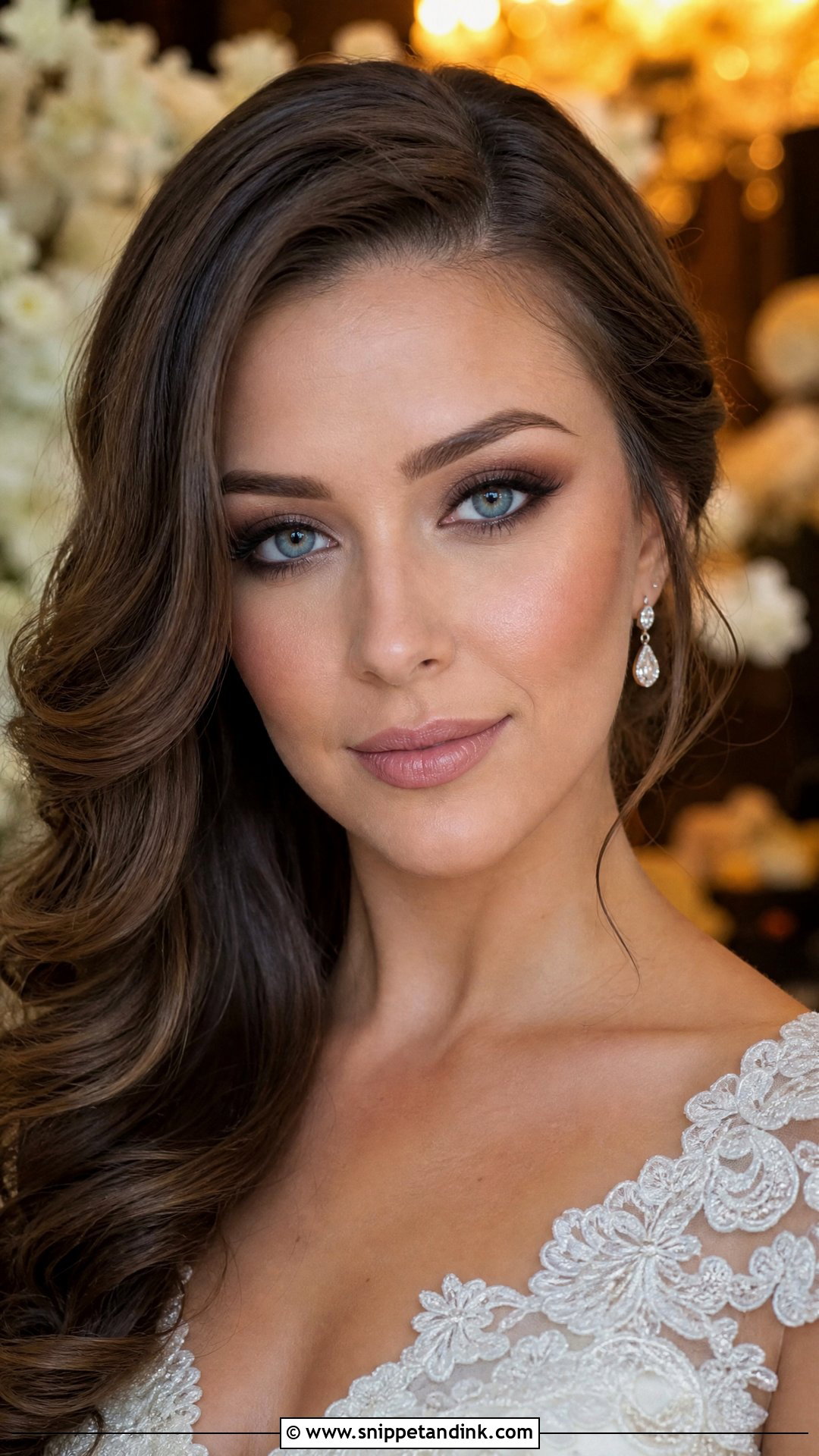 Brown Smokey Wedding Makeup For Blue Eyes - Snippet and Ink - 20 Wedding Makeup Ideas for Blue Eyes
