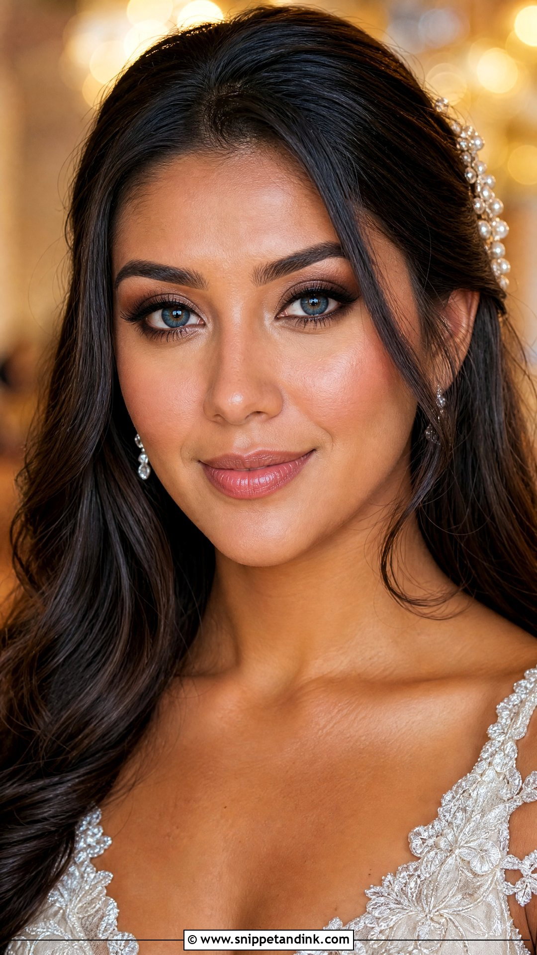 Brown Smokey Wedding Makeup For Blue Eyes - Snippet and Ink - 20 Wedding Makeup Looks for Blue Eyes